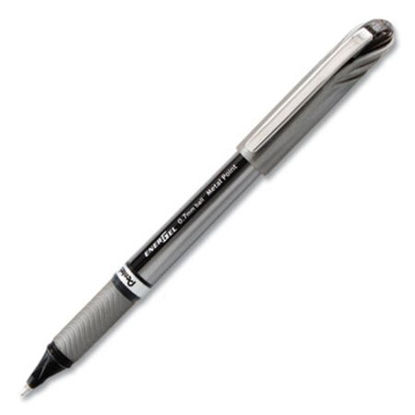 Picture of EnerGel NV Gel Pen, Stick, Medium 0.7 mm, Black Ink, Gray Barrel, DozenPEN-BL27A