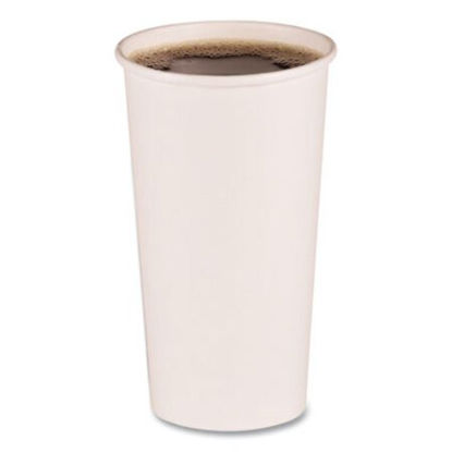Picture of Paper Hot Cups, 20 oz, White, 12 Cups/Sleeve, 50 Sleeves/CartonBWK-WHT20HCUP