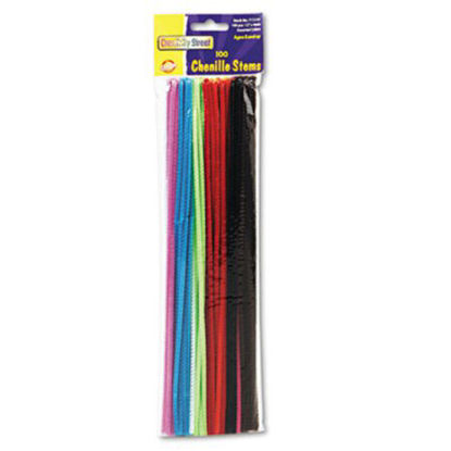 Picture of Regular Stems, 12" x 4 mm, Metal Wire, Polyester, Assorted, 100/PackCKC-711201