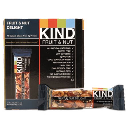 Picture of Fruit and Nut Bars, Fruit and Nut Delight, 1.4 oz, 12/BoxKND-17824