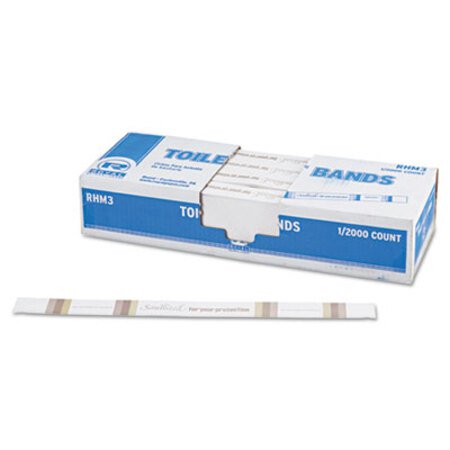 Picture of Toilet Seat Bands, Brown/White, 2,000/CartonRPP-RHM3