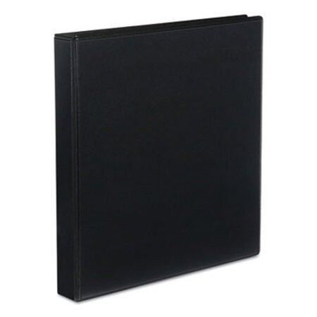 Picture of Slant-Ring View Binder, 3 Rings, 1" Capacity, 11 x 8.5, BlackUNV-20741