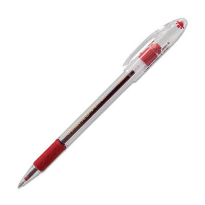 Picture of R.S.V.P. Ballpoint Pen, Stick, Medium 1 mm, Red Ink, Clear/Red Barrel, DozenPEN-BK91B