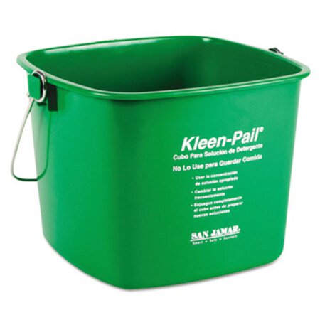 Picture of Kleen-Pail, 6qt, Plastic, Green, 12/CartonSJM-KP196GN