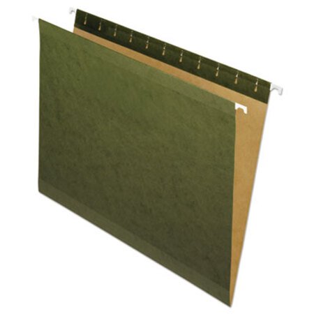 Picture of Reinforced Hanging File Folders, Letter Size, Straight Tab, Standard Green, 25/BoxPFX-4152