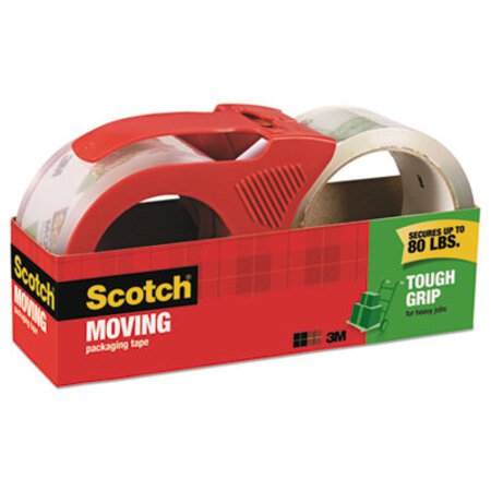 Picture of Tough Grip Moving Packaging Tape, 3" Core, 1.88" x 54.6 yds, Clear, 2/PackMMM-350021RD