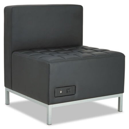 Picture of Alera QUB Series Powered Armless L Sectional, 26.38w x 26.38d x 30.5h, BlackALE-QB8116P