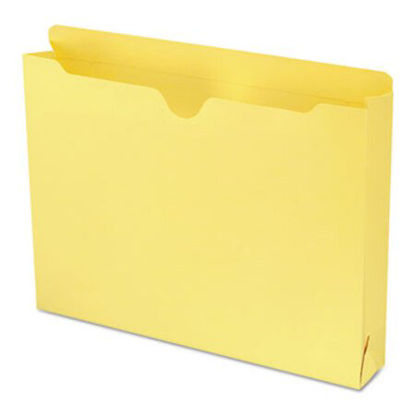 Picture of Colored File Jackets with Reinforced Double-Ply Tab, Straight Tab, Letter Size, Yellow, 50/BoxSMD-75571
