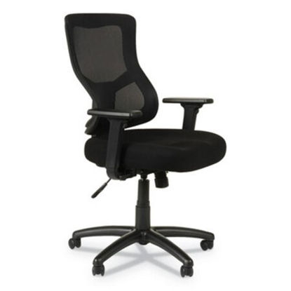 Picture of Alera Elusion II Series Mesh Mid-Back Synchro Seat Slide Chair, Supports Up to 275 lb, 17.51" to 21.06" Seat Height, BlackALE-ELT4214S