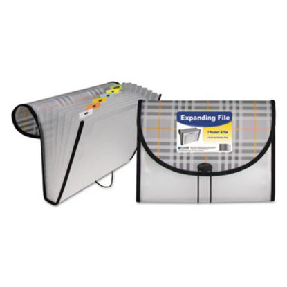 Picture of Plaid Design Expanding Files, 1.5" Expansion, 7 Sections, Letter Size, PlaidCLI-58012