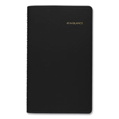 Picture of Weekly Appointment Book Ruled for Hourly Appointments, 8.5 x 5.5, Black, 2022AAG-7007505