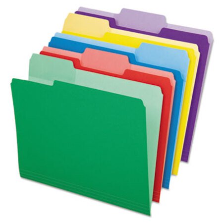 Picture of File Folders with Erasable Tabs, 1/3-Cut Tabs, Letter Size, Assorted, 30/PackPFX-84370