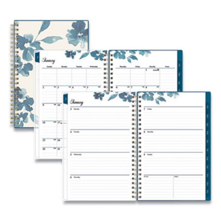 Picture of Frosted Weekly/Monthly Planner, 8 x 5, Bakah Blue, 2022BLS-137260