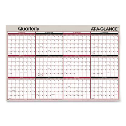 Picture of Vertical/Horizontal Erasable Quarterly Wall Planner, 24 x 36, 2022AAG-A123