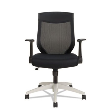 Picture of Alera EB-K Series Synchro Mid-Back Flip-Arm Mesh Chair, Supports 275lb, 18.5“ to 22.04" Seat, Black Seat/Back, Cool Gray BaseALE-EBK4207