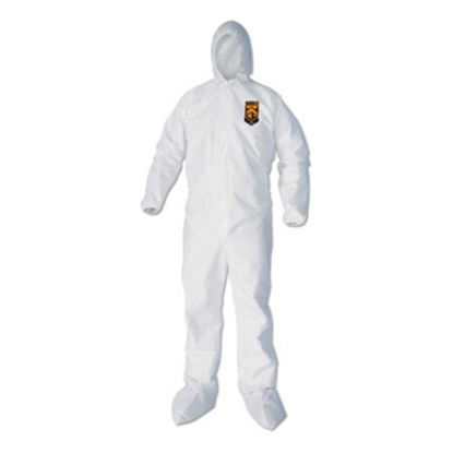 Picture of A40 Elastic-Cuff, Ankle, Hood and Boot Coveralls, X-Large, White, 25/CartonKCC-44334