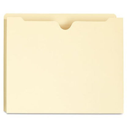 Picture of Deluxe Manila File Jackets with Reinforced Tabs, Straight Tab, Letter Size, Manila, 50/BoxUNV-73700