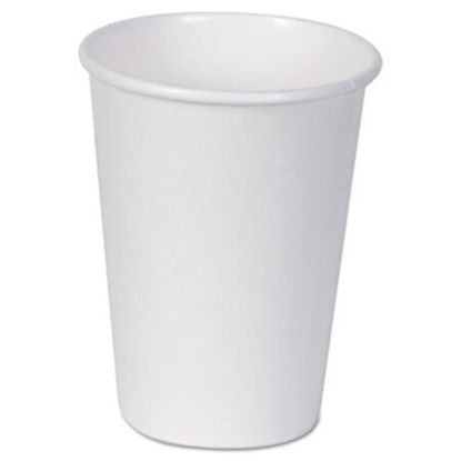 Picture of Paper Hot Cups, 12 oz, White, 50/Sleeve, 20 Sleeves/CartonDXE-2342W