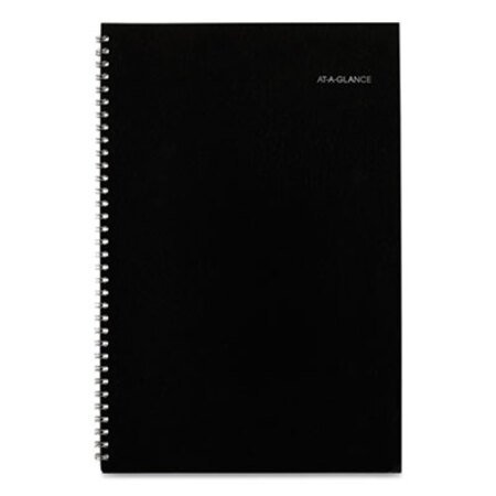 Picture of Monthly Planner, 12 x 8, Black Two-Piece Cover, 2021-2022AAG-SK200