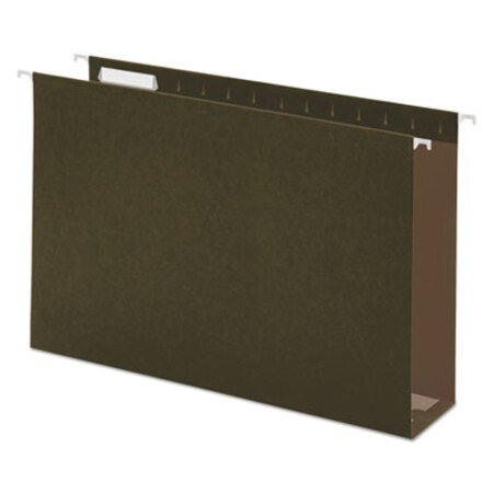 Picture of Box Bottom Hanging File Folders, Legal Size, 1/5-Cut Tab, Standard Green, 25/BoxUNV-14153