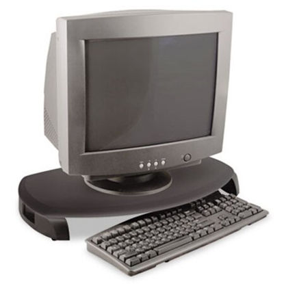 Picture of CRT/LCD Stand with Keyboard Storage, 23" x 13.25" x 3", Black, Supports 80 lbsKTK-MS280B