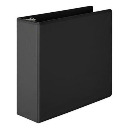 Picture of Heavy-Duty Round Ring View Binder with Extra-Durable Hinge, 3 Rings, 3" Capacity, 11 x 8.5, BlackWLJ-36349B