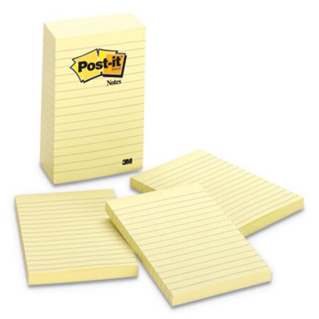 Picture of Original Pads in Canary Yellow, Lined, 4 x 6, 100-Sheet, 5/PackMMM-6605PK