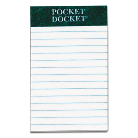 Picture of Docket Ruled Perforated Pads, Medium/College Rule, 3 x 5, White, 50 Sheets, 12/PackTOP-64680