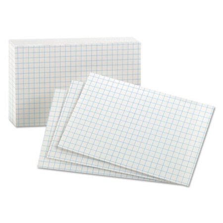 Picture of Grid Index Cards, 3 x 5, White, 100/PackOXF-02035
