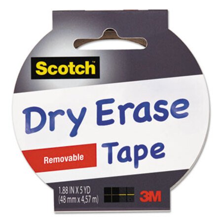 Picture of Dry Erase Tape, 3" Core, 1.88" x 5 yds, WhiteMMM-1905RDEWHT