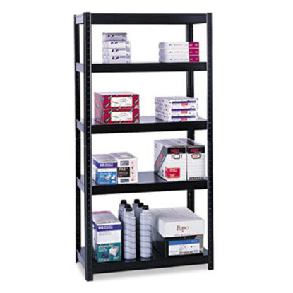 Picture of Boltless Steel Shelving, Five-Shelf, 36w x 24d x 72h, BlackSAF-5247BL