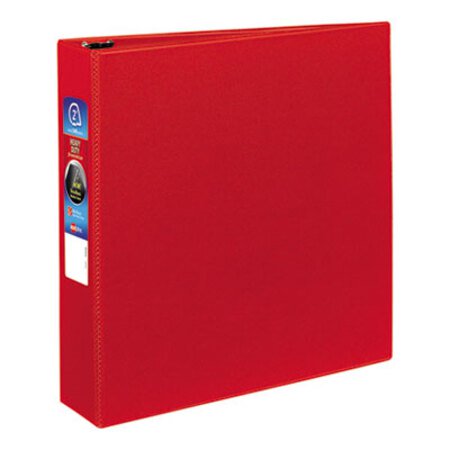 Picture of Heavy-Duty Non-View Binder with DuraHinge and One Touch EZD Rings, 3 Rings, 2" Capacity, 11 x 8.5, RedAVE-79582