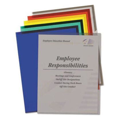 Picture of Poly Project Folders, Letter Size, Assorted Colors, 25/BoxCLI-62130
