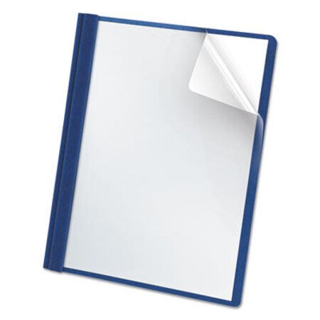 Picture of Premium Paper Clear Front Cover, 3 Fasteners, Letter, Blue, 25/BoxOXF-58801