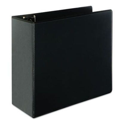 Picture of Slant-Ring View Binder, 3 Rings, 5" Capacity, 11 x 8.5, BlackUNV-20998