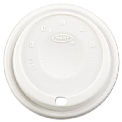 Picture of Cappuccino Dome Sipper Lids, Fits 12 oz to 24 oz Cups, White, 1,000/CartonDCC-16EL