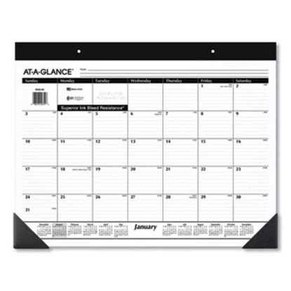 Picture of Monthly Refillable Desk Pad, 22 x 17, White, 2022AAG-SK2200