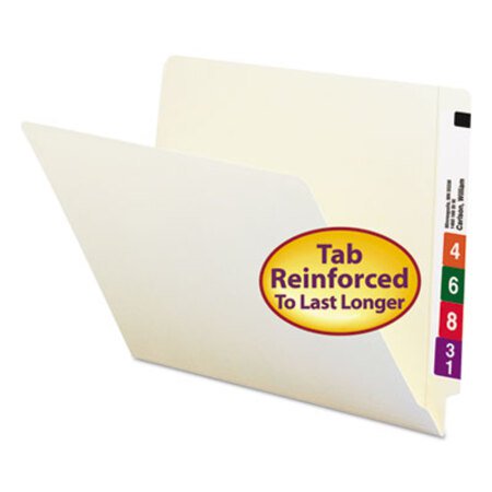 Picture of Heavyweight Manila End Tab Folders, 9" Front, Straight Tab, Letter Size, 100/BoxSMD-24109