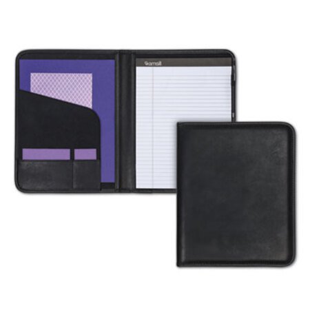 Picture of Professional Padfolio, Storage Pockets/Card Slots, Writing Pad, BlackSAM-70810
