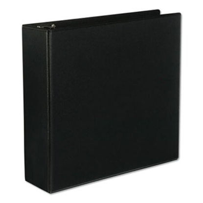 Picture of Slant-Ring View Binder, 3 Rings, 3" Capacity, 11 x 8.5, BlackUNV-20747