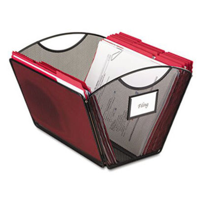 Picture of Onyx Mesh Desktop Tub File, Letter Files, 12.5" x 13.75" x 9.5", BlackSAF-2162BL