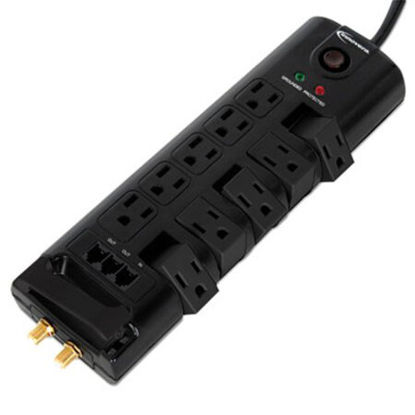 Picture of Surge Protector, 10 Outlets, 6 ft Cord, 2880 Joules, BlackIVR-71657