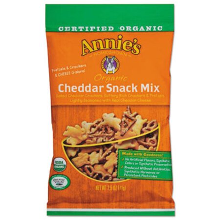 Picture of Organic Cheddar Snack Mix, 2.5 oz Bag, 12/CartonANI-00073