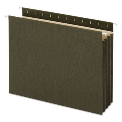 Picture of Hanging Box Bottom File Pockets, Letter Size, Standard Green, 10/BoxUNV-14160