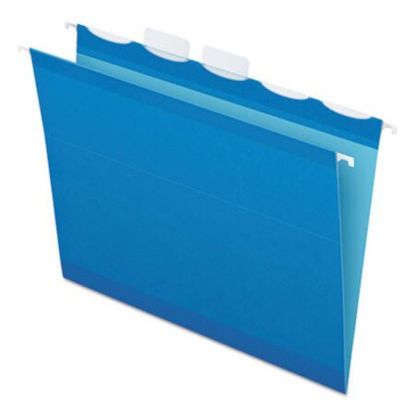 Picture of Ready-Tab Colored Reinforced Hanging Folders, Letter Size, 1/5-Cut Tab, Blue, 25/BoxPFX-42622