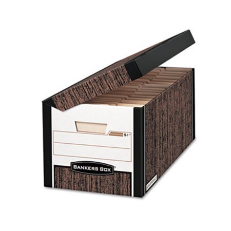 Picture of SYSTEMATIC Medium-Duty Strength Storage Boxes, Letter/Legal Files, Woodgrain, 12/CartonFEL-00052