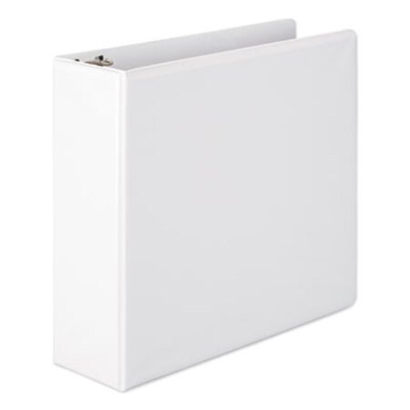 Picture of Heavy-Duty Round Ring View Binder with Extra-Durable Hinge, 3 Rings, 3" Capacity, 11 x 8.5, WhiteWLJ-36349W