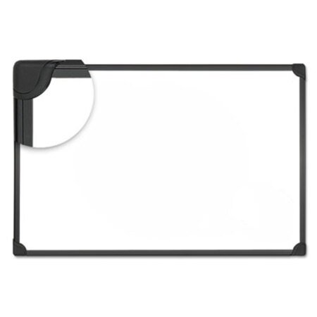 Picture of Design Series Magnetic Steel Dry Erase Board, 48 x 36, White, Black FrameUNV-43026