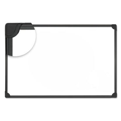 Picture of Design Series Magnetic Steel Dry Erase Board, 48 x 36, White, Black FrameUNV-43026