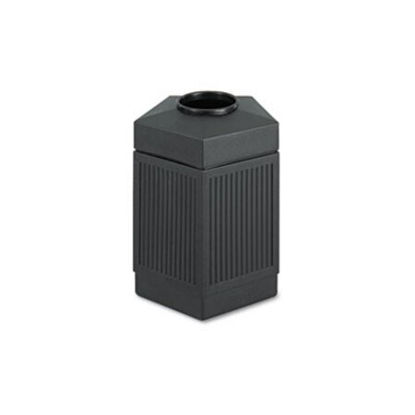 Picture of Canmeleon Indoor/Outdoor Receptacle, Pentagon, Polyethylene, 45 gal, BlackSAF-9486BL